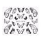 1Pcs Water Nail Decal and Sticker Flower Leaf Tree Green Simple Summer DIY Slider for Manicure Nail Art Watermark Manicure Decor