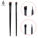 1pcs Professional Black Eyebrow Inclined Flat Angled Brush Makeup Tool Wooden Pole Eyeliner Eyeshadow Eye Brow Women Cosmetic
