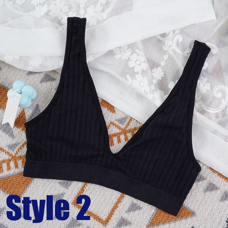 Seamless Bra Sports Bras For Women Plunge Brassiere Top Female Backless Deep V Sexy Lingerie Women Underwear Rib Bralette