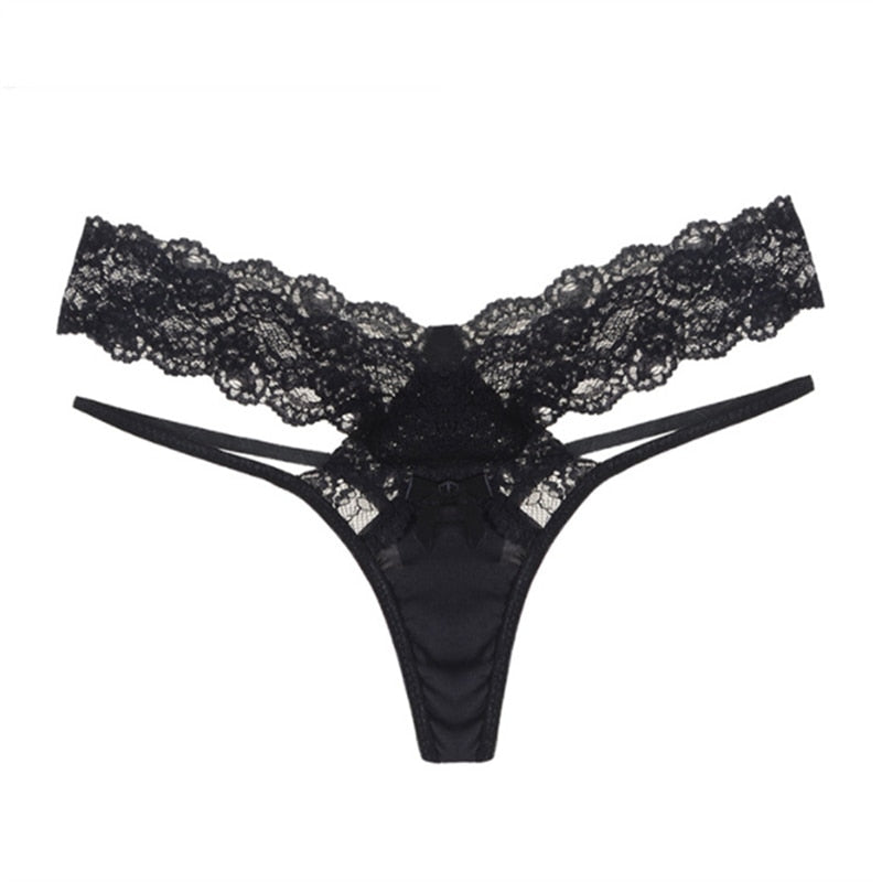 Sexy Lace Thong Women Butterfly Low Waist Panties Transparent Underwear Ladies Briefs Lingere Panty Underware Womens Lingerie