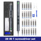 Precision Electric Screwdriver 24 Pcs S2 Alloy Steel Bit Screwdrivers Type-C Fast Charging Screwdriver Set Repair Power Tools