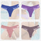 4PCS/Set Sexy Women Cotton Panties Lace Thong Underwear for Female Intimates Lingerie T-Back Floral Hollow Out Plus Size Panties