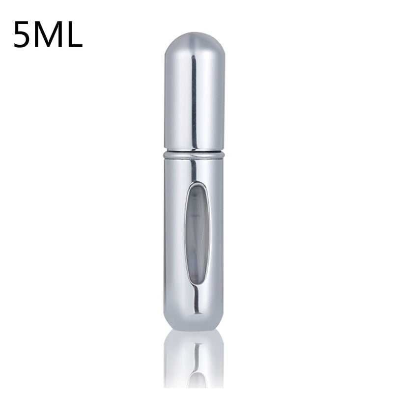 5ML/8ML Mini Small Perfume Refillable Bottle Portable Aluminum Atomizer Travel Refill Perfume Spray Bottle Cosmetic Container