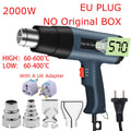 2000W LCD/NO LCD Heat Gun Variable Temperature Advanced Electric Hot Air Gun Power Tool Hair dryer for soldering Thermoregulator