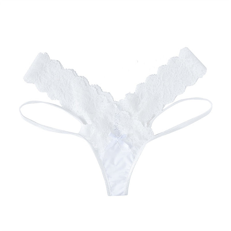 Sexy Lace Thong Women Butterfly Low Waist Panties Transparent Underwear Ladies Briefs Lingere Panty Underware Womens Lingerie