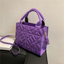 2022 New Spring Women Shoulder Bag Trendy Plaid Pu Leather Crossbody Bags Fashion Ladies Handbags Brand Designer Top Handle Bag