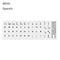 Keyboard Stickers Alphabet Layout English Russian Spanish Deutsch Arabic Laptop Desktop Tool Wear-resistant Non-slip Stickers