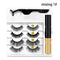 Magnetic Eyelashes 3D Mink Eyelashes Magnetic Eyeliner Magnetic Lashes Short False Lashes Lasting Handmade Eyelash Makeup Tool