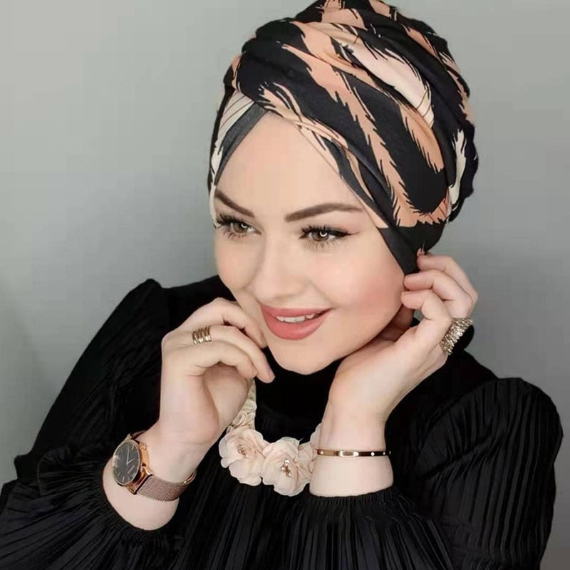 Muslim Fashion Pearl Black Modal Hijab Undercap Abaya Hijabs For Woman Abayas Jersey Head Scarf Dress Women Turbans Turban Cap