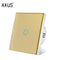 EU Touch Switch Sensor Switches No Neutral Wire Required LED Crystal Glass Panel Wall Lamp Light Switch 1/2/3 Gang AC100-240V