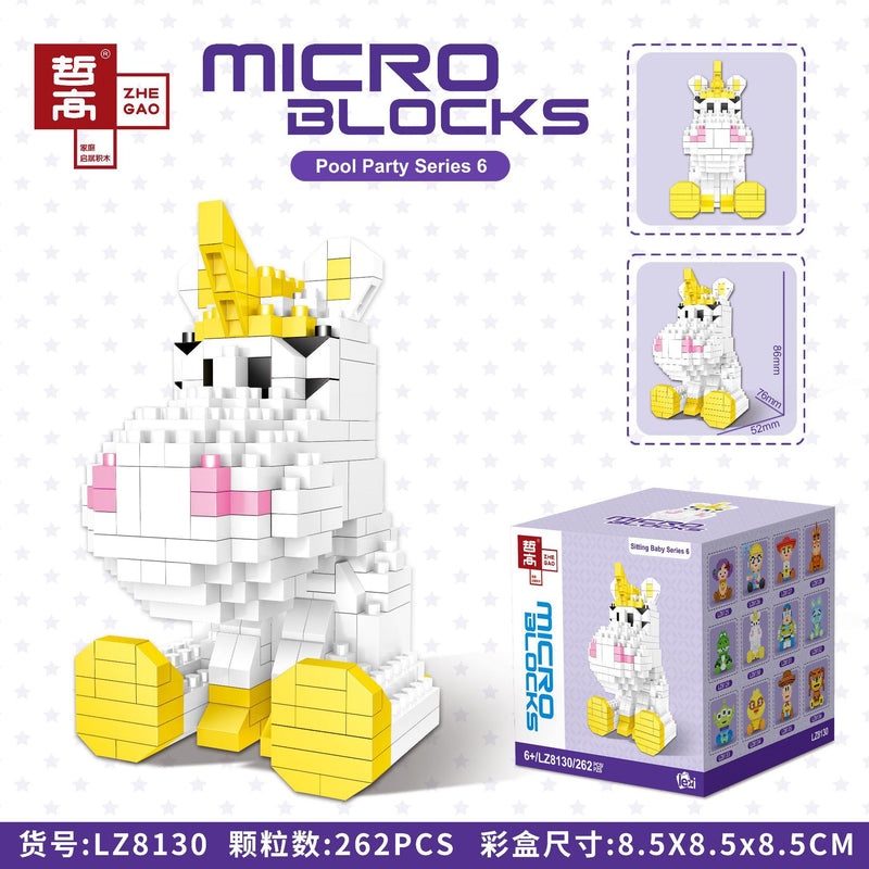 Disney DIY LinaBell assembly buildding blocks Goofy Pluto Anime Mini Action Figures Educational Toys kids Birthday Gifts