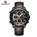 New NAVIFORCE Military Watches for Men Luxury Sport Chronograph Alarm WristWatch Waterproof Quartz Big Clock Digital Male Watch