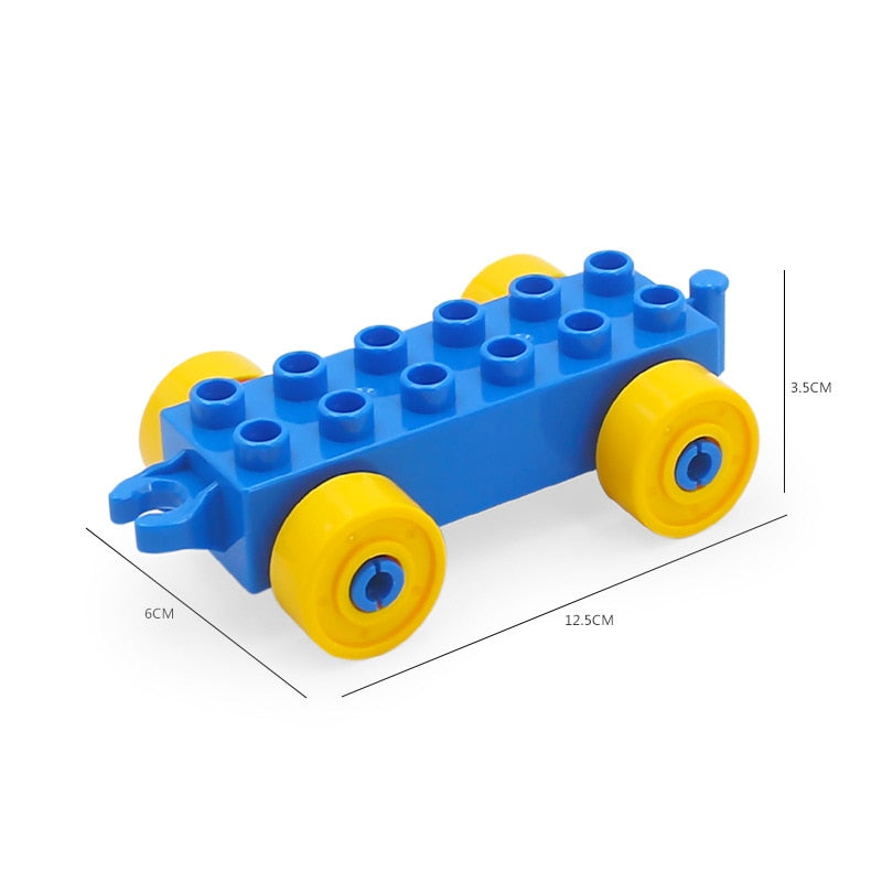 Big Building Blocks Accessories Compatible Large Bricks Children Kids Truck Car Bus City Traffic Series Assembly Educational Toy