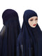 Instant Hijab With Cap Heavy Chiffon Jersey Hijab For Women Veil Muslim Fashion Islam Hijab Cap Scarf For Muslim Women Headscarf