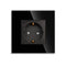 Bingoelec Power Socket,16A EU Standard Electrical Outlet 86mm*86mm White Crystal Glass Panel Wall Socket