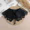 Linbaiway 2022 Lace Chiffon Doll Fake Collar Ladies Shawl Wrap Removable Detachable Embroidered False Collar Clothes Accessory