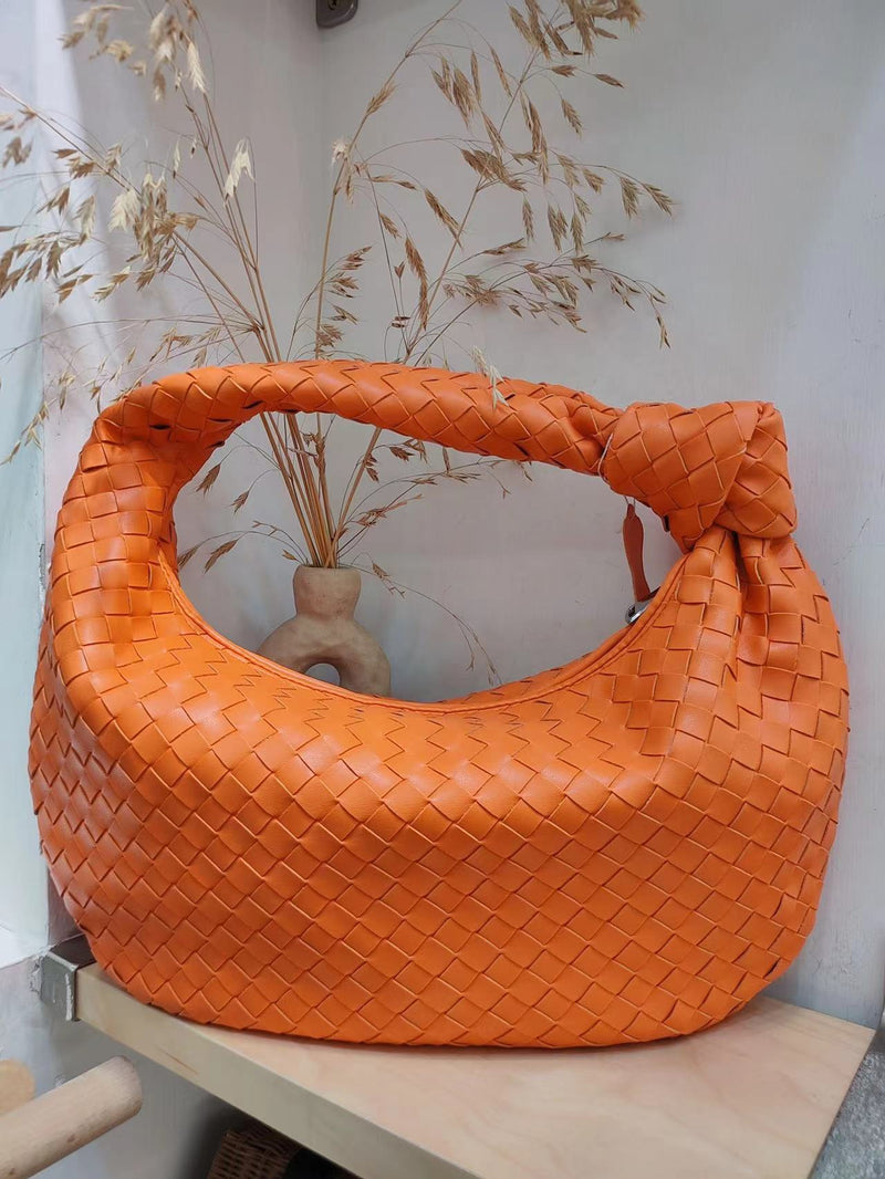 2022 Fashion woven bag luxury designer handbag brand women tote bag lady shoulder bags PU spring bags leather casual handbag