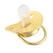 Name Initial Letter Baby Pacifier and Pacifier Clips BPA Free Silicone Infant Nipple Gold Bling Newborn Dummy Soother