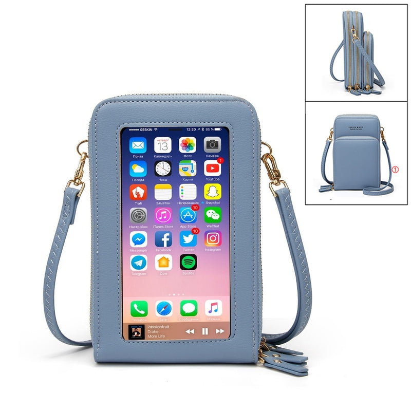New Women PU Leather Shoulder bags Female Large Capacity Crossbody Bags Girls Multi-functional Handbag Phone Purse Dropshipping