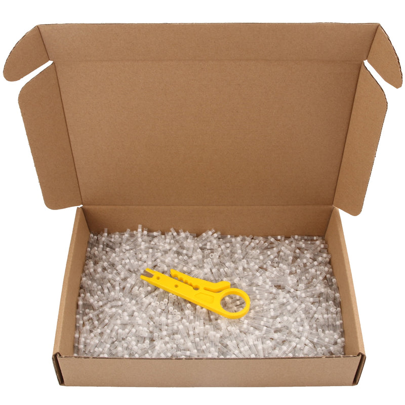 Solder Seal Heat Shrink Waterproof Butt Wire Connectors Terminals Electrical Copper with A Soldering Sleeve Bullet Connector