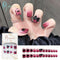 Fake Nails Art Nail Tips Press on False with Designs Set Full Cover Artificial Short Packaging Kiss Display Clear Tipsy Stick