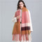 2022 New Women Plaid Scarf Winter Pashmina Shawls Cashmere Thick Wraps Lady Tassel Warm Scarves Rainbow Hairy Bufanda