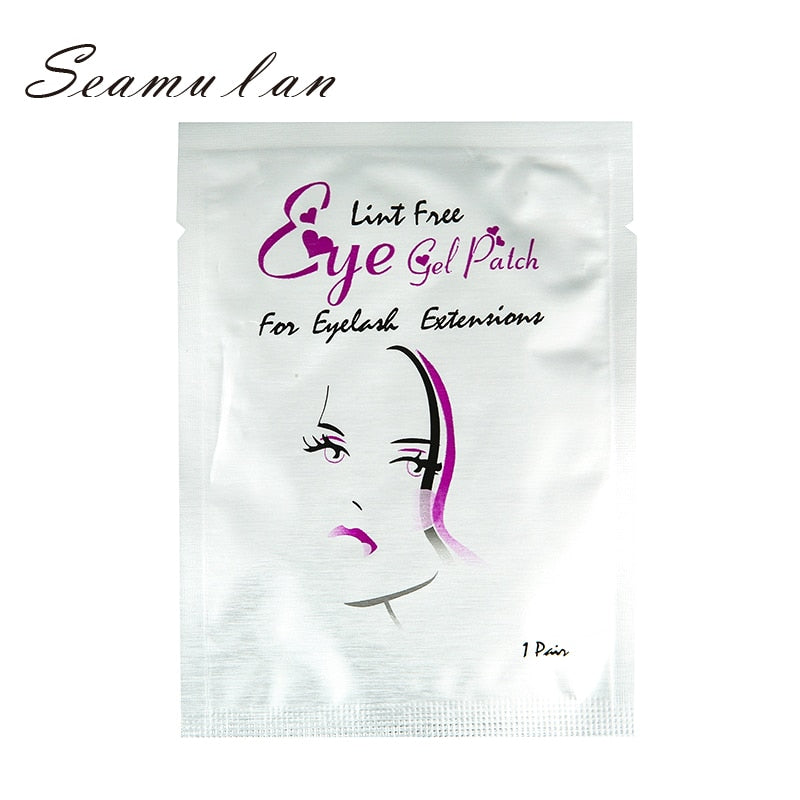 50Pairs/Lots Eyelash Extension Eye Patches Makeup Gel Pad Eyelashes Under Eye Pads Eyelash Patches Stickers Pads For Extension