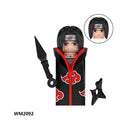 Naruto Sasuke Sakura Kakashi Obito Jiraiya Tsunade anime dolls Mini Action toy Figures cartoon Assemble blocks kid Birthday gift