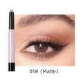 QIBEST Pearlescent Silkworm Eyeshadow Pen Lasting Waterproof Shiny Pigment Cosmetics Glitter Matte Nude Eye Shadow Pencil Makeup