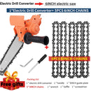 4/6 Inch Electric Drill Modified To Electric Chainsaw Tool Attachment Electric Chainsaws Accessory Set Woodworking Cutting Tool