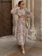 Women Elegant Print Backless Dress 2022 Summer Boho Long Sleeve Floral Hollow Out Dress Casual Loose Beach Vacation Lady Dresses