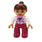 Big Size Action Figures City Princess Policemen Family Building Block Doll Character Accessory Toys Assembly Children Kids Gift