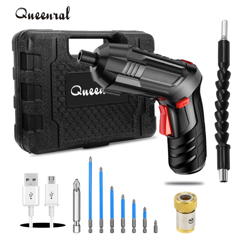 Electric Screwdriver Battery Rechargeable Cordless Screwdriver Powerful Impact Wireless Screwdriver Drill Electric Screw Driver
