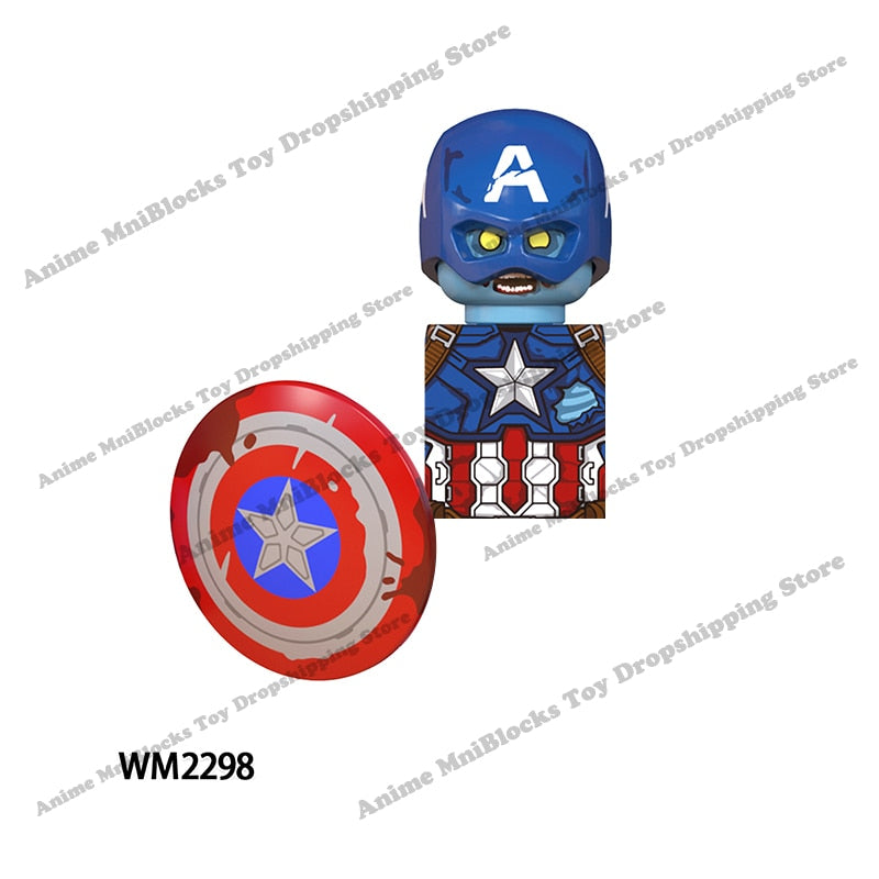 WM blocks 6052 6055 6056 6061 6063 6068 6071 6132 Disney anime bricks mini action toy figures Assemble blocks kids toys gifts