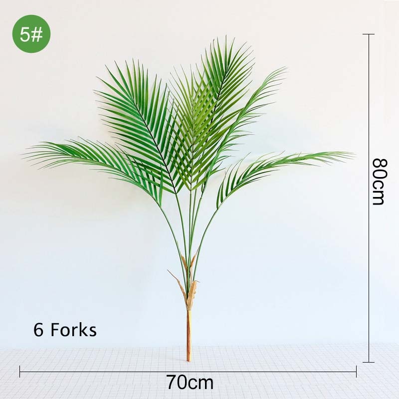Multiple Green Large Artificial Palm Tree Plastic Plants Garden Home Outdoor Decorations Scutellaria Tropical Tree Fake Plants