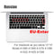 Russian silicone Keyboard Cover Protector for Macbook air13/12 /15/16pro touchbar A1706/A1466A1708/A1990/A1398/A2289/A1932/A2141