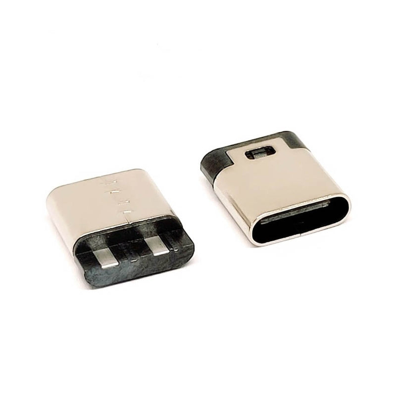 Type-C 2pin soldered female base with wire typec female 3A high current socket