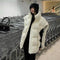 2022 Warm Waistcoat Sleeveless Women Green Loose White Duck Down Vest Fashion Stand Collar Sleeveless Jacket Woven Vest Female