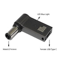 100W USB Type C to Dc Power Jack Connector USB C to Universal Laptop Power Adapter Plug Converter for Asus Dell Lenovo Notebook