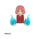 Naruto Sasuke Sakura Kakashi Obito Jiraiya Tsunade anime dolls Mini Action toy Figures cartoon Assemble blocks kid Birthday gift