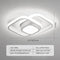 Small Modern LED Ceiling Light 2 Rings Creative Design Ceiling Lamp Indoor Lighting Fixtures Hallway Balcony Aisle Office Lustre