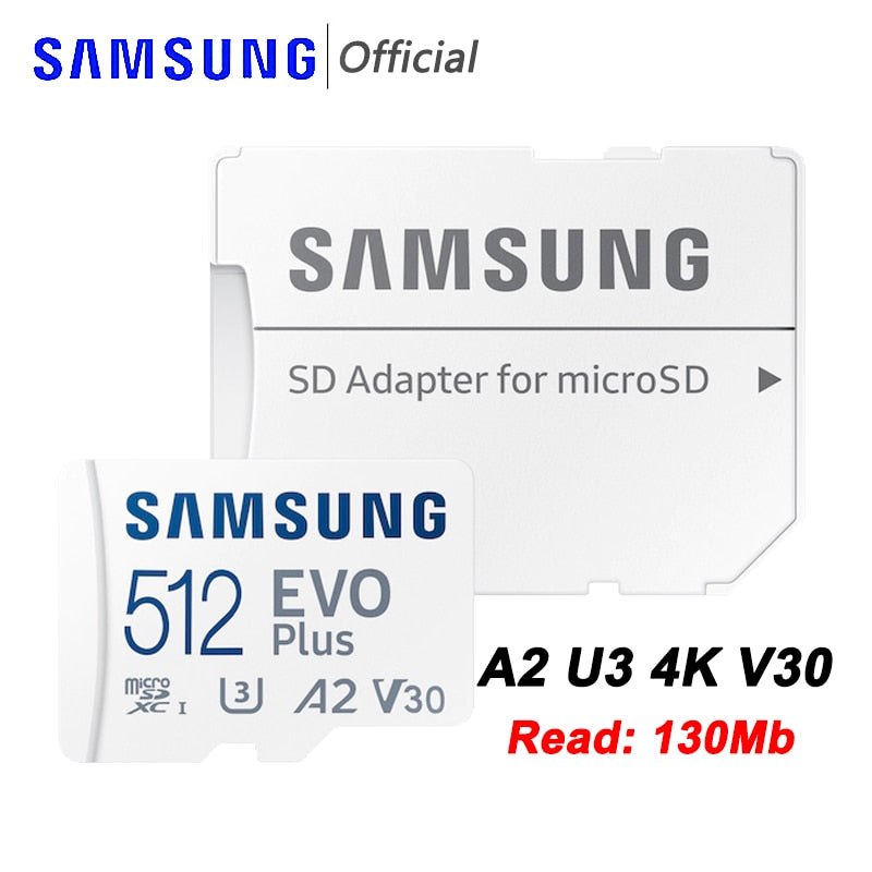 SAMSUNG PRO EVO Plus Micro SD 128GB 64GB Memory Card Micro SD Card 256GB TF Cards 512GB Flash Memory U1 U3 4K Microsd for Phone