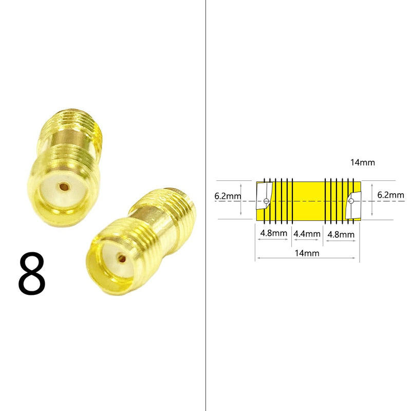 DexMRtiC SMA Male / Female RF Coax Adapter Connector Straight Right Angle T Type Splitter Goldplated NEW Wholesale