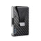 DIENQI Carbon Fiber Card Holder Mini Slim Wallet Men Aluminum Metal RFID Magic Wallet Small Thin Male Purses Money Bag Vallet