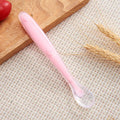 Baby Soft Silicone Spoon with Storage Box Candy Color Temperature Sensing Spoon Children Food Feeding Dishes Feeder Appliance