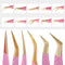 False Eyelash Tweezers For Fake Eyelashes Extensions Individual Curved Strip Lashes Eyebrow Hair Clip Tongs Nail Art Makeup Tool