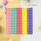 Rainbow Push Bubble Pop Fidget Stress Relief Squeeze Ball Toy for Kid Children Antistress Game Hand Simple Dimple Relax Adult