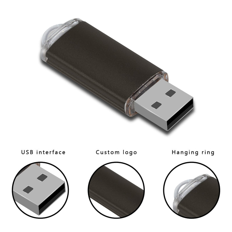 USB Flash Drive  64GB 32GB 16GB 8GB 4GB USB 2.0 Flash Memory Card U Stick customize logo free adapter Gifts pen drive Cle usb