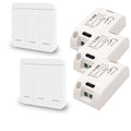 Diese 433Mhz wireless Wall Switch rf 86 wall panel transmitter Safety Switch and AC 110V 220V relay interruptor for Light Lamp
