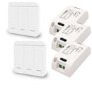 Diese 433Mhz wireless Wall Switch rf 86 wall panel transmitter Safety Switch and AC 110V 220V relay interruptor for Light Lamp